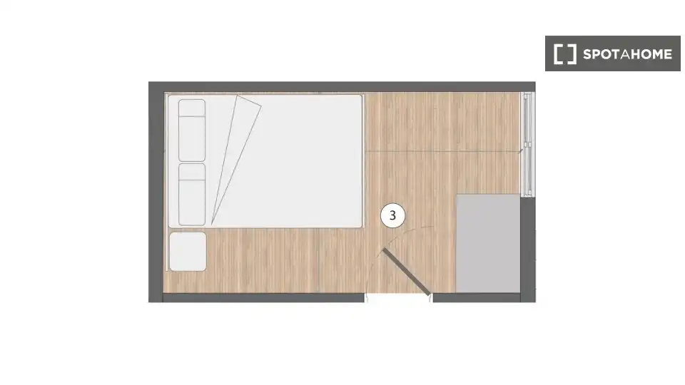 Bedroom of Flat for rent in Madrid  with Air Conditioner, Heating and Furnished