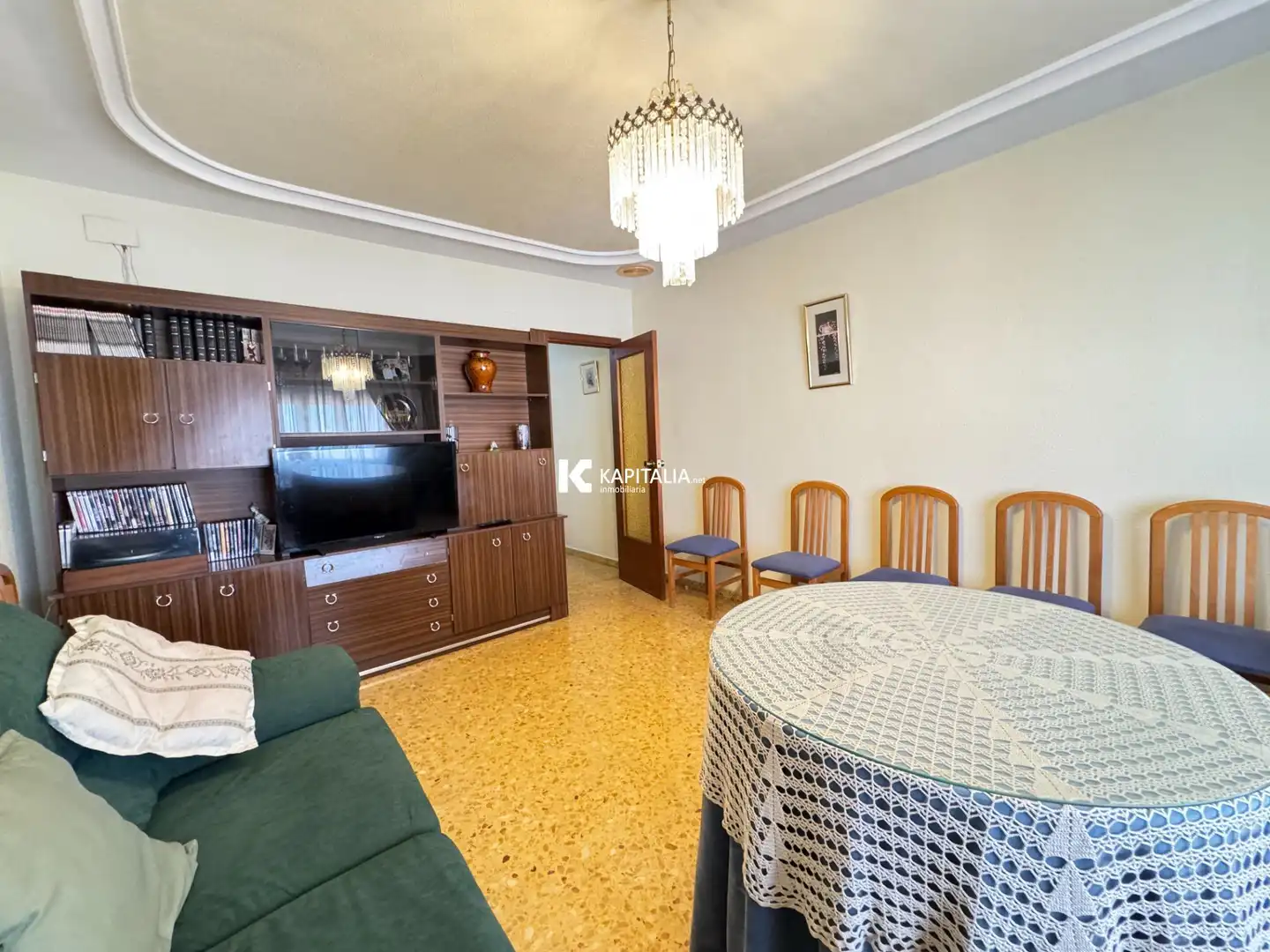 Sala d'estar de Pis en venda en Ontinyent amb Aire condicionat, Traster i Moblat