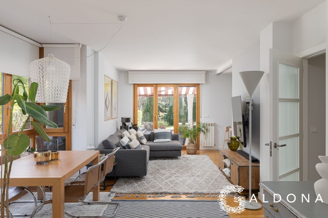 Sala d'estar de Pis en venda en Donostia - San Sebastián  amb Aire condicionat, Calefacció i Jardí privat