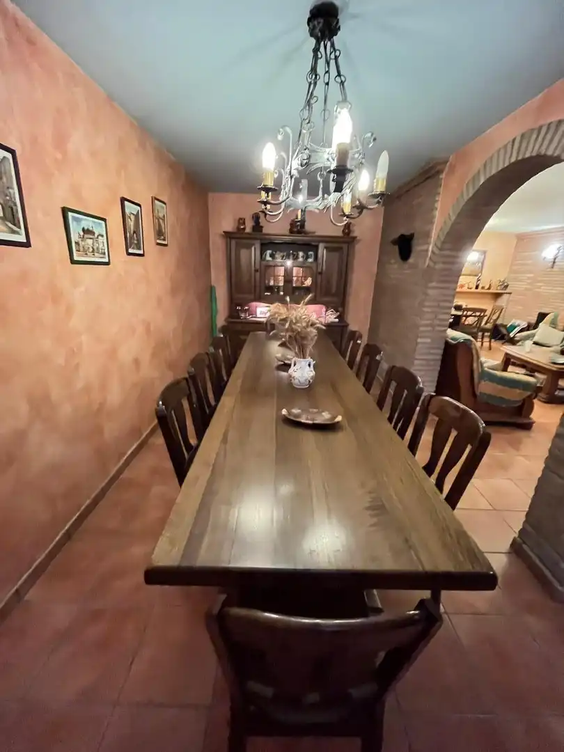 Comedor de Casa adosada en venta en Zaragoza con Aire acondicionado, Calefacción y Jardín privado