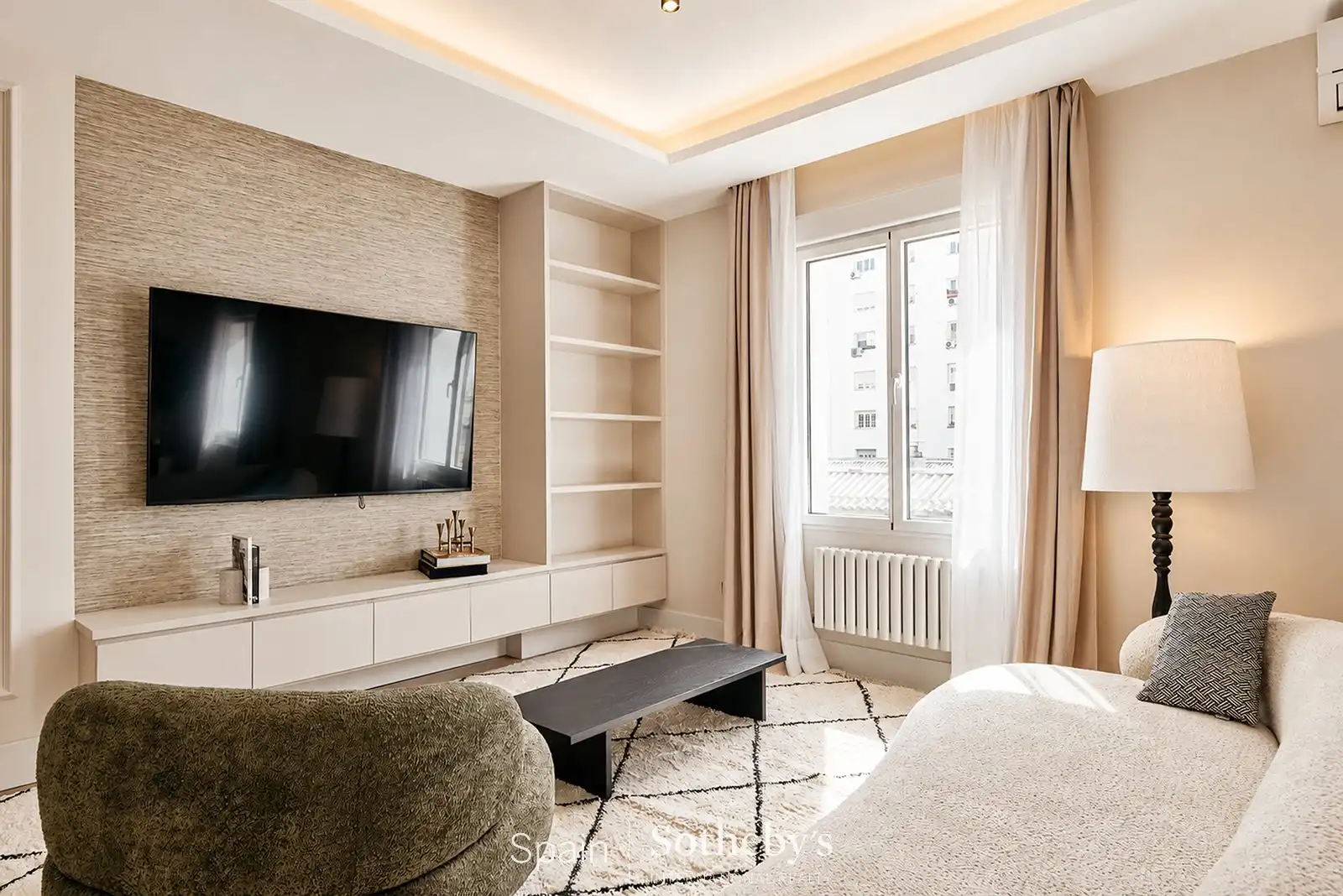 Wohnzimmer von Wohnungen zum Verkauf in Madrid mit Klimaanlage und Heizung
