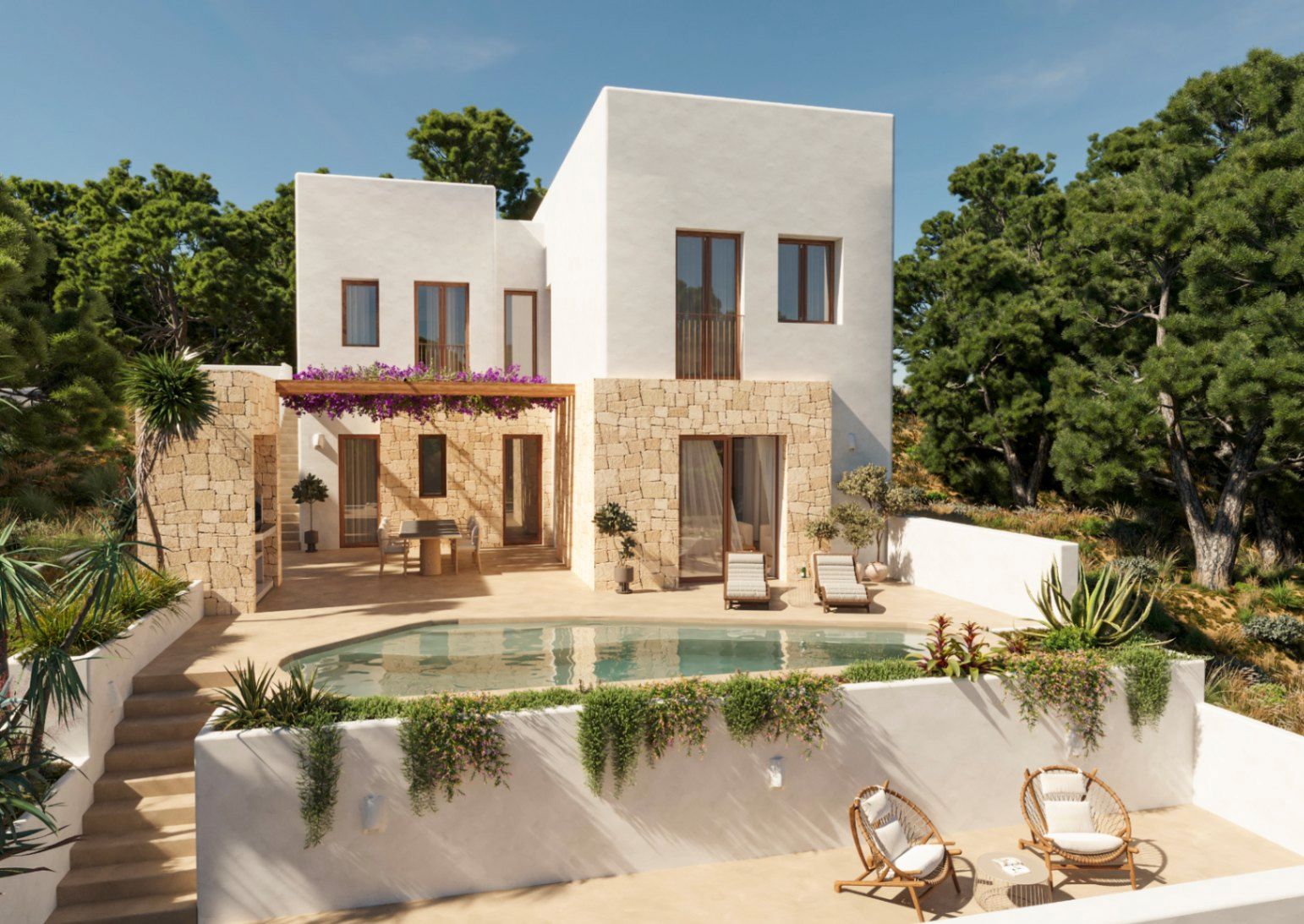 Jardí de Casa o xalet en venda en Benissa amb Aire condicionat, Calefacció i Jardí privat