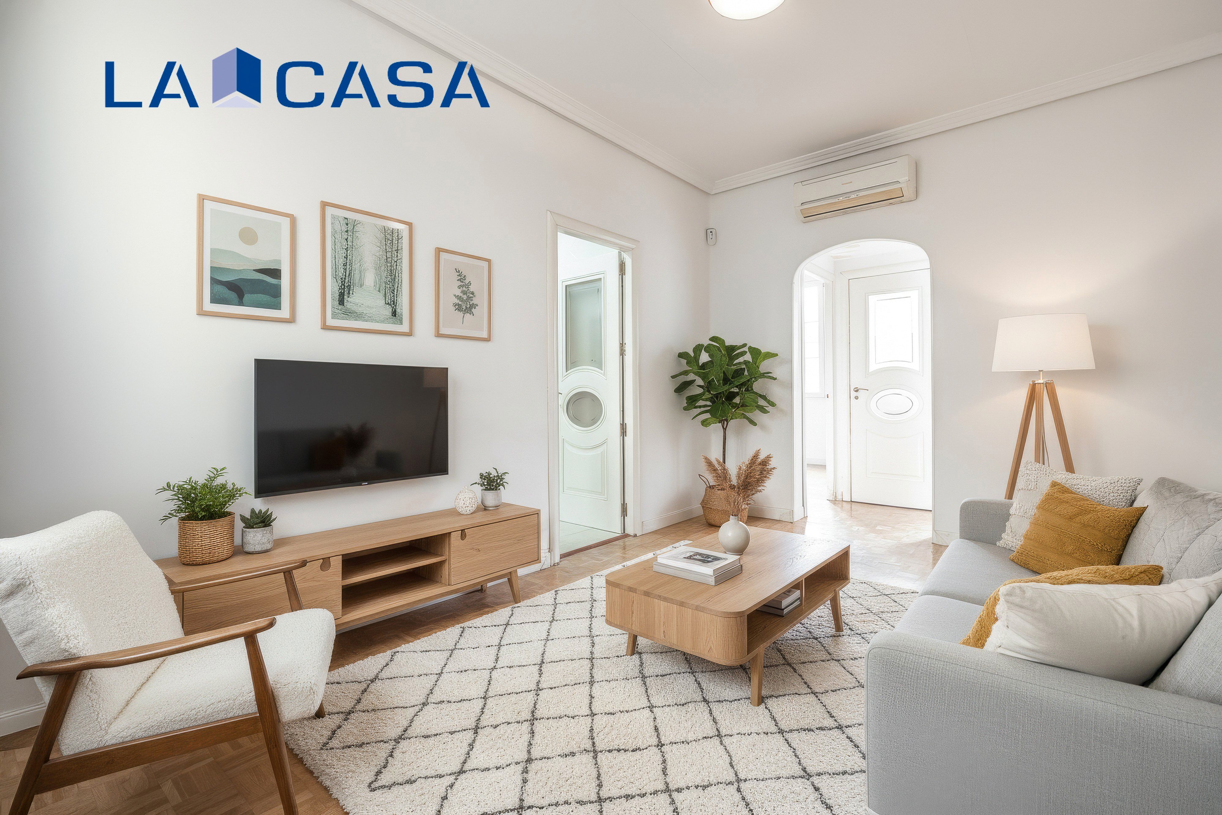 Living room of Flat for sale in  Madrid Capital  with Heating