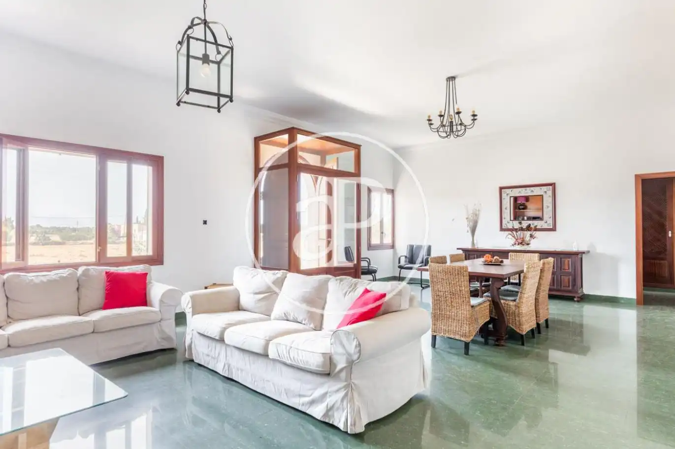Sala de estar de Casa o chalet en venta en Sencelles con Aire acondicionado, Calefacción y Jardín privado