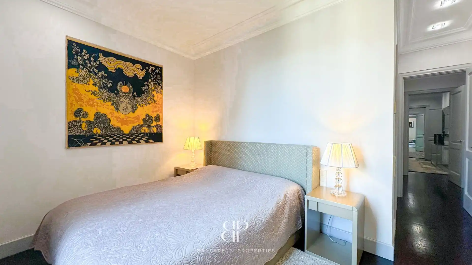 Schlafzimmer von Wohnung zur Miete in Barcelona mit Klimaanlage, Heizung und Parkett