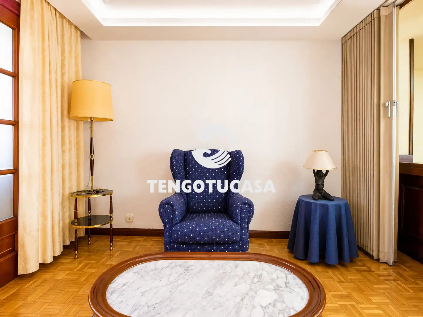 Living room of Attic for sale in Madrid  with Furnished