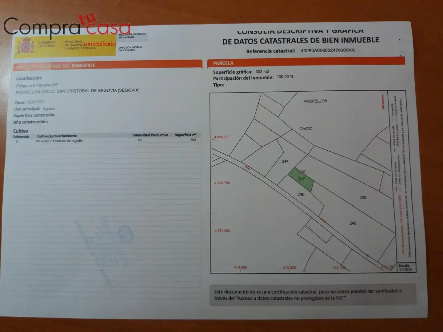 Finca rústica en venta en San Cristóbal de Segovia
