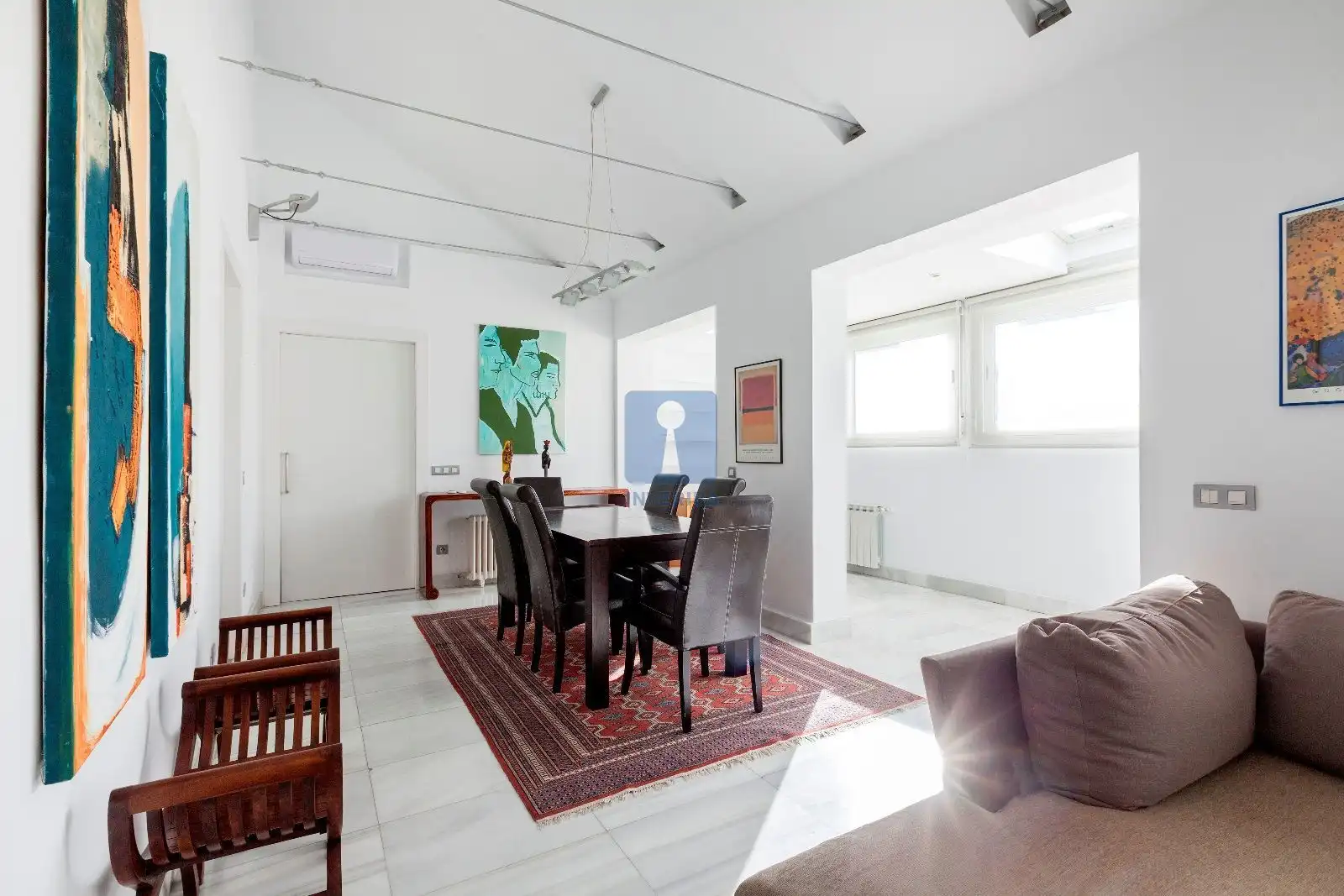 Dining room of Attic for rent in Madrid  with Air Conditioner, Heating and Storage room
