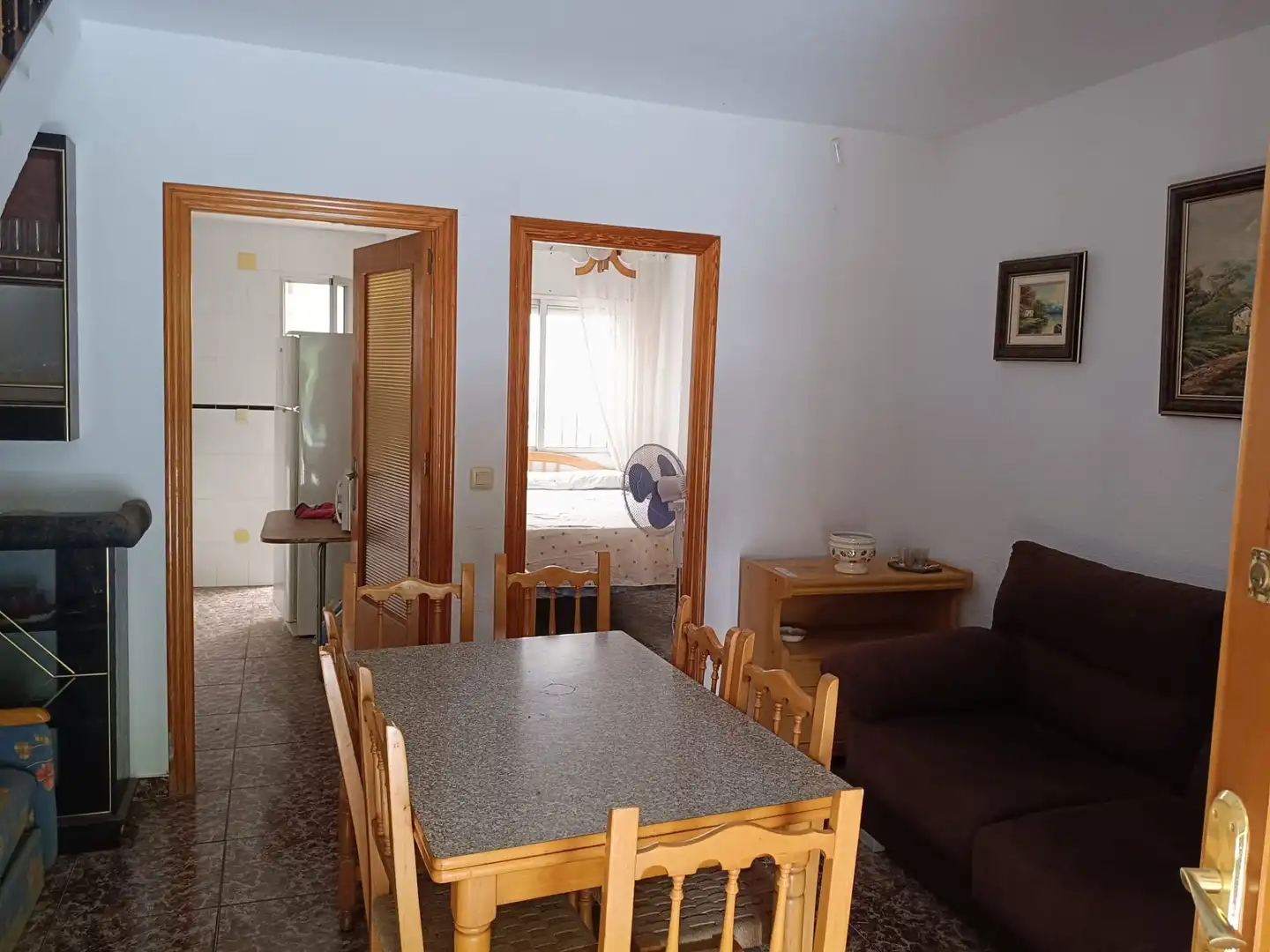 Wohnzimmer von Maisonette zum Verkauf in San Pedro del Pinatar mit Klimaanlage, Heizung und Privatgarten