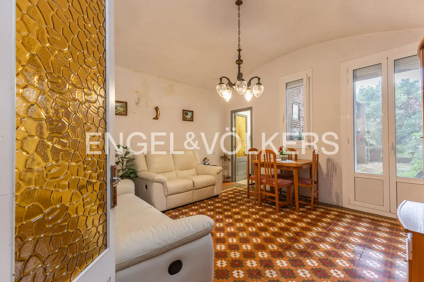 Sala d'estar de Casa adosada en venda en Sabadell amb Calefacció