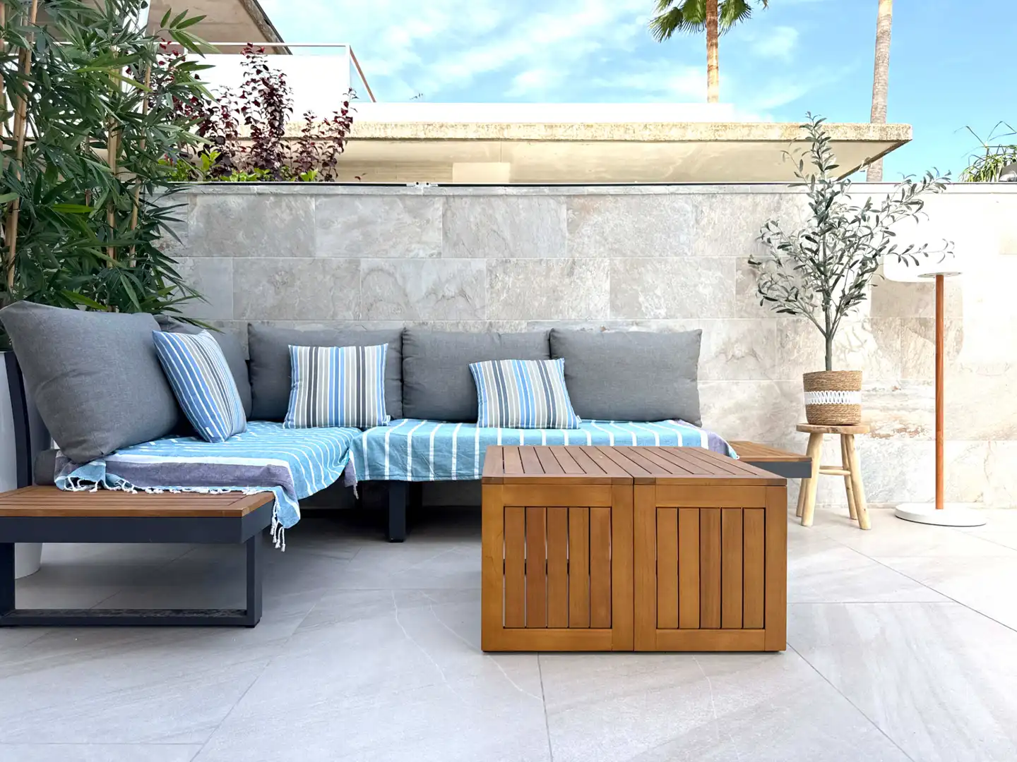 Terrasse von Einfamilien-Reihenhaus zum Verkauf in Cambrils mit Klimaanlage, Heizung und Terrasse