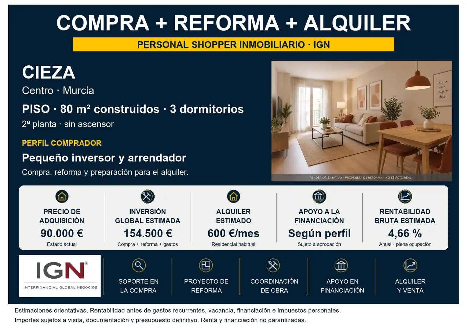 Piso en venta en Cieza