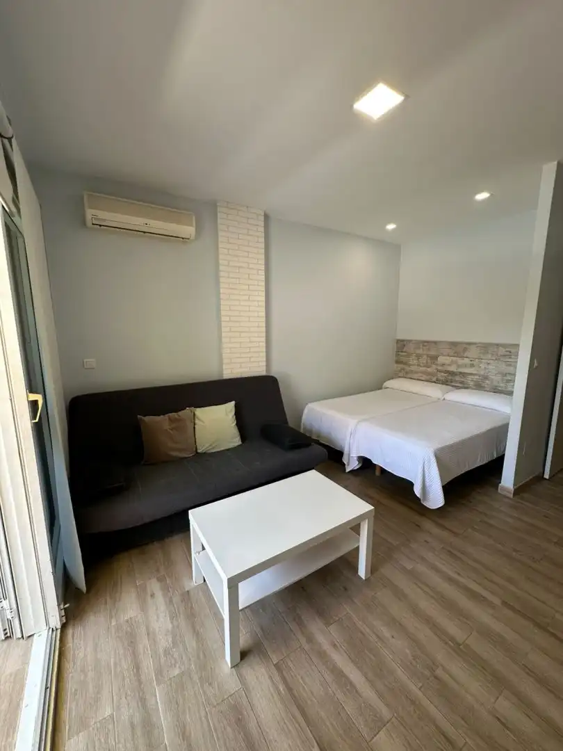 Dormitori de Estudi de lloguer en Torremolinos amb Aire condicionat, Terrassa i Piscina