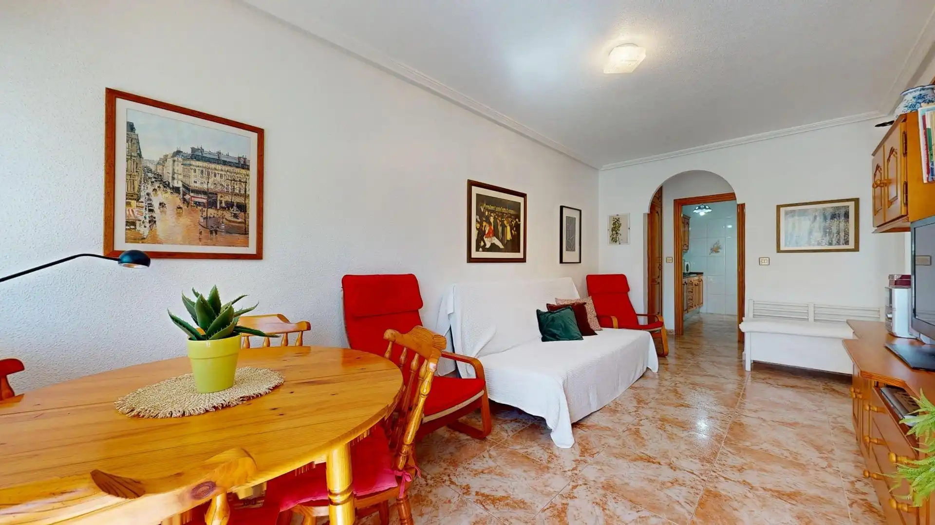 Sala d'estar de Casa adosada en venda en San Pedro del Pinatar amb Aire condicionat, Terrassa i Traster