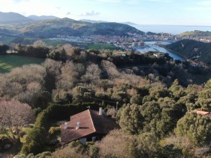 Vista exterior de Casa o xalet en venda en Zumaia amb Jardí privat, Terrassa i Moblat