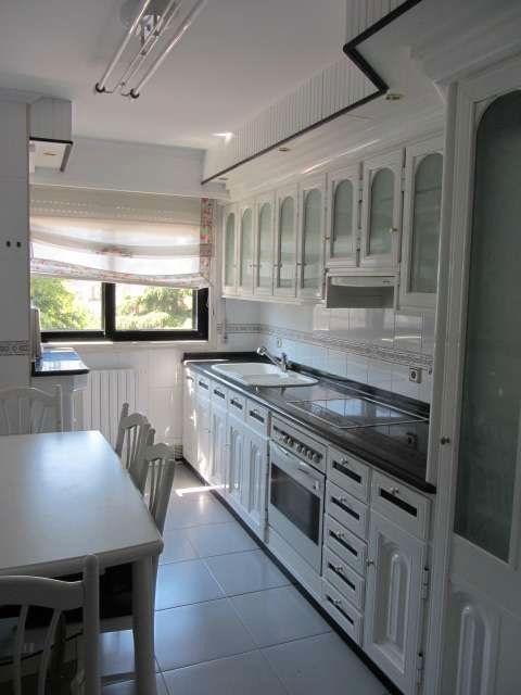 Kitchen of Flat to rent in Ourense Capital   with Heating, Terrace and Furnished