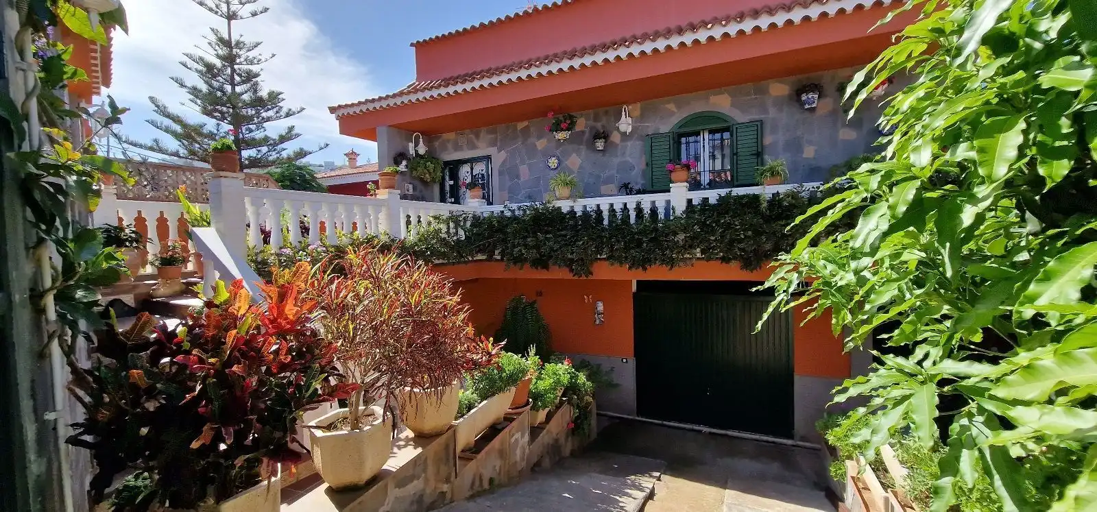 Vista exterior de Casa o chalet en venta en Firgas con Jardín privado, Piscina y Amueblado