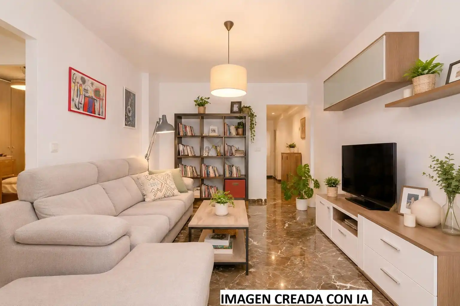 Sala de estar de Piso en venta en La Zubia con Aire acondicionado, Calefacción y Terraza