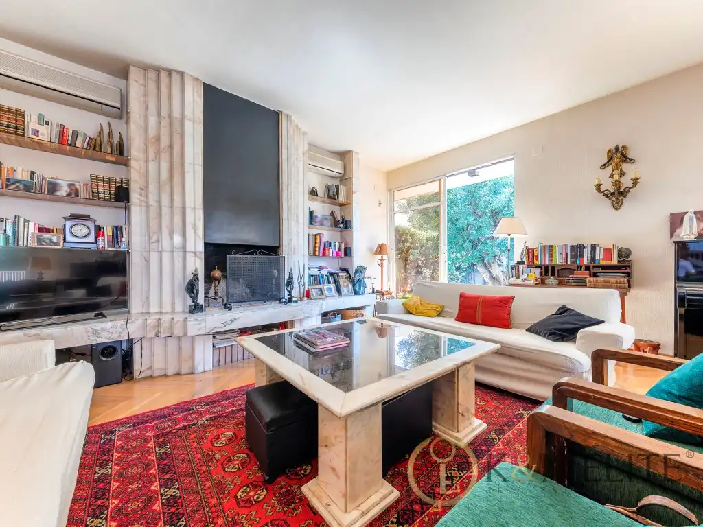 Sala d'estar de Casa o xalet en venda en Sant Joan d'Alacant amb Aire condicionat, Jardí privat i Terrassa