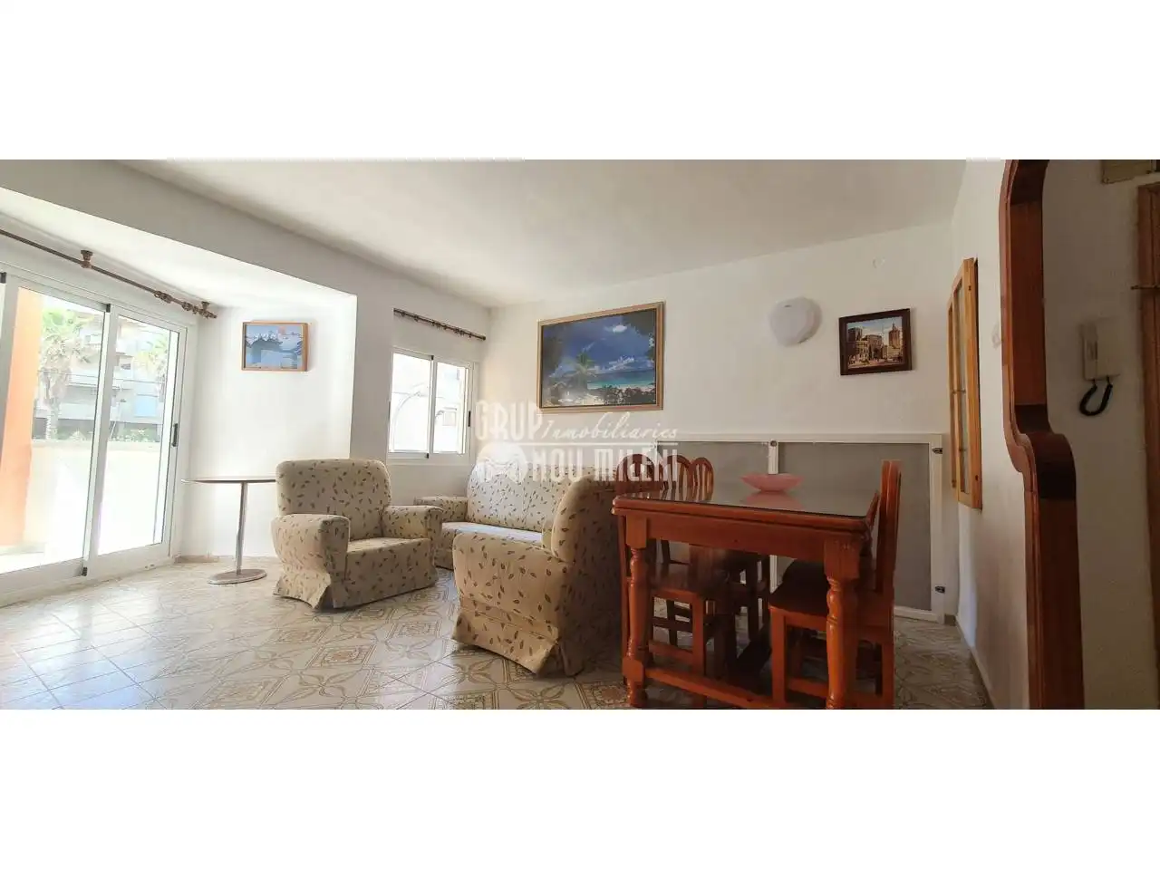 Living room of Apartments for rent in Valencia  with Air Conditioner, Heating and Terrace
