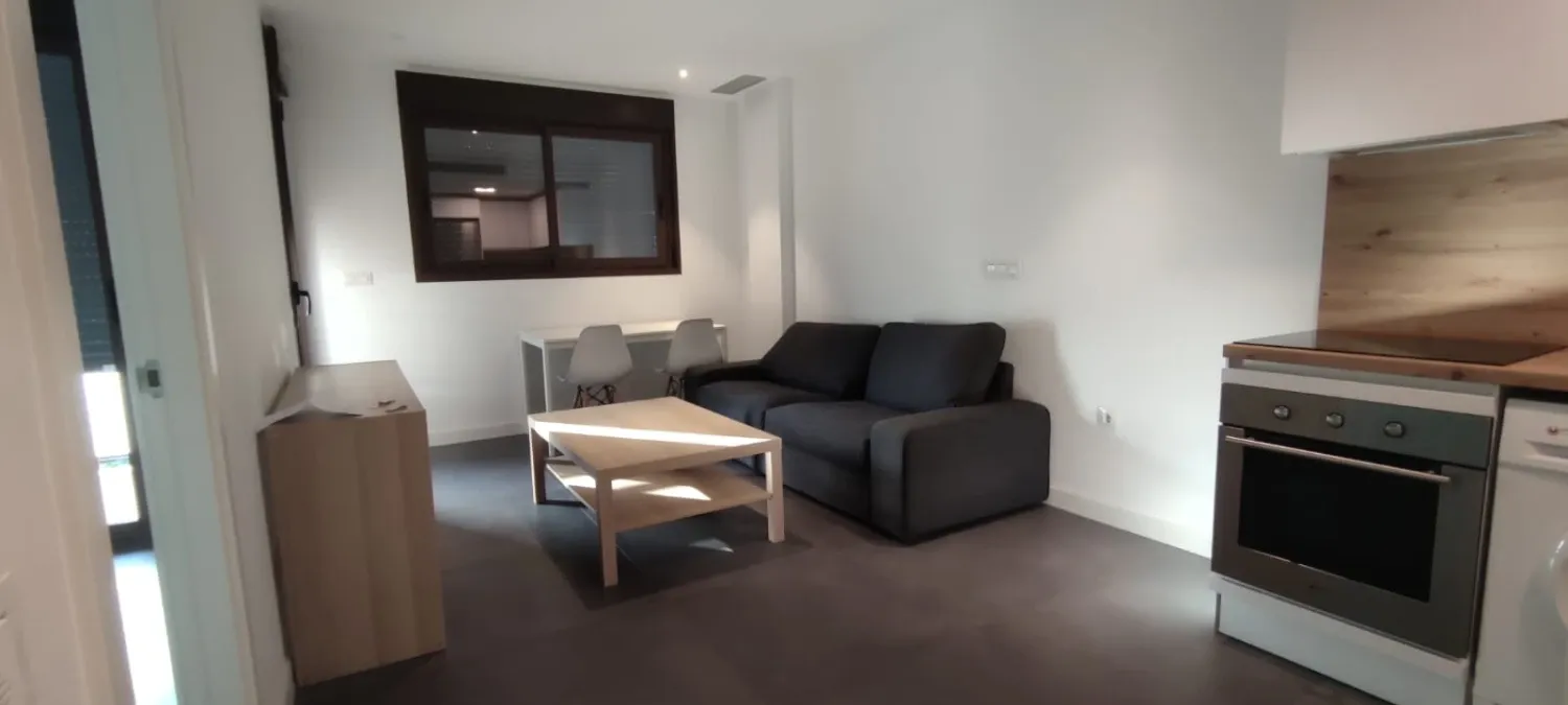 Sala de estar de Apartamento de alquiler en  Murcia Capital con Aire acondicionado, Amueblado y Lavadora