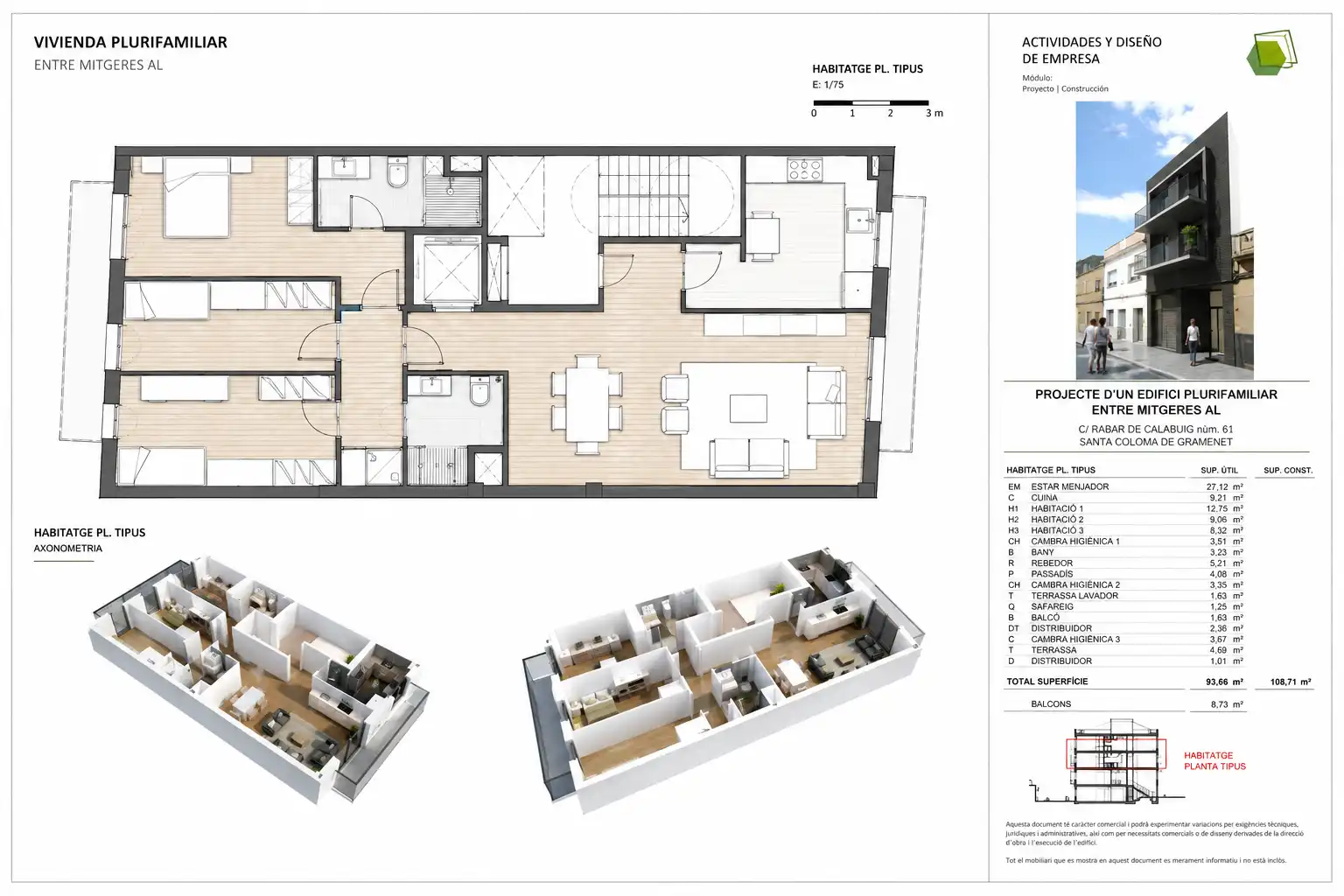 Flat for sale in Santa Coloma de Gramenet  with Air Conditioner, Heating and Terrace
