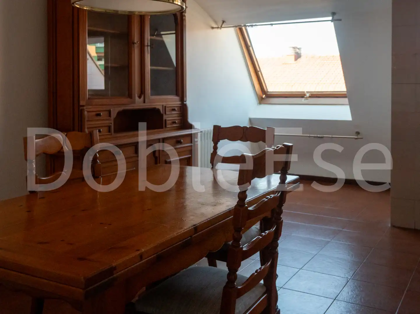 Comedor de Ático de alquiler en Gijón  con Calefacción, Jardín privado y Parquet