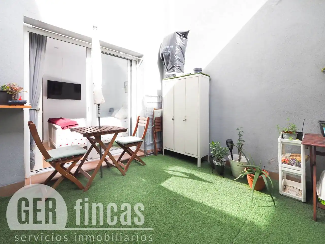 Terrasse von Wohnung zum Verkauf in Terrassa mit Klimaanlage, Heizung und Privatgarten