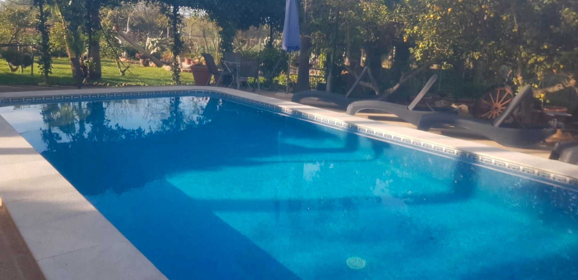 Swimming pool of Country house to rent in Llucmajor  with Air Conditioner, Private garden and Terrace