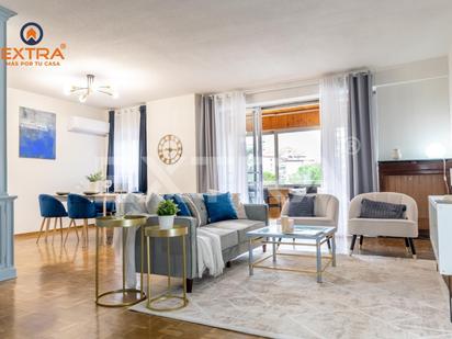 Living room of Flat for sale in  Madrid Capital  with Air Conditioner and Terrace