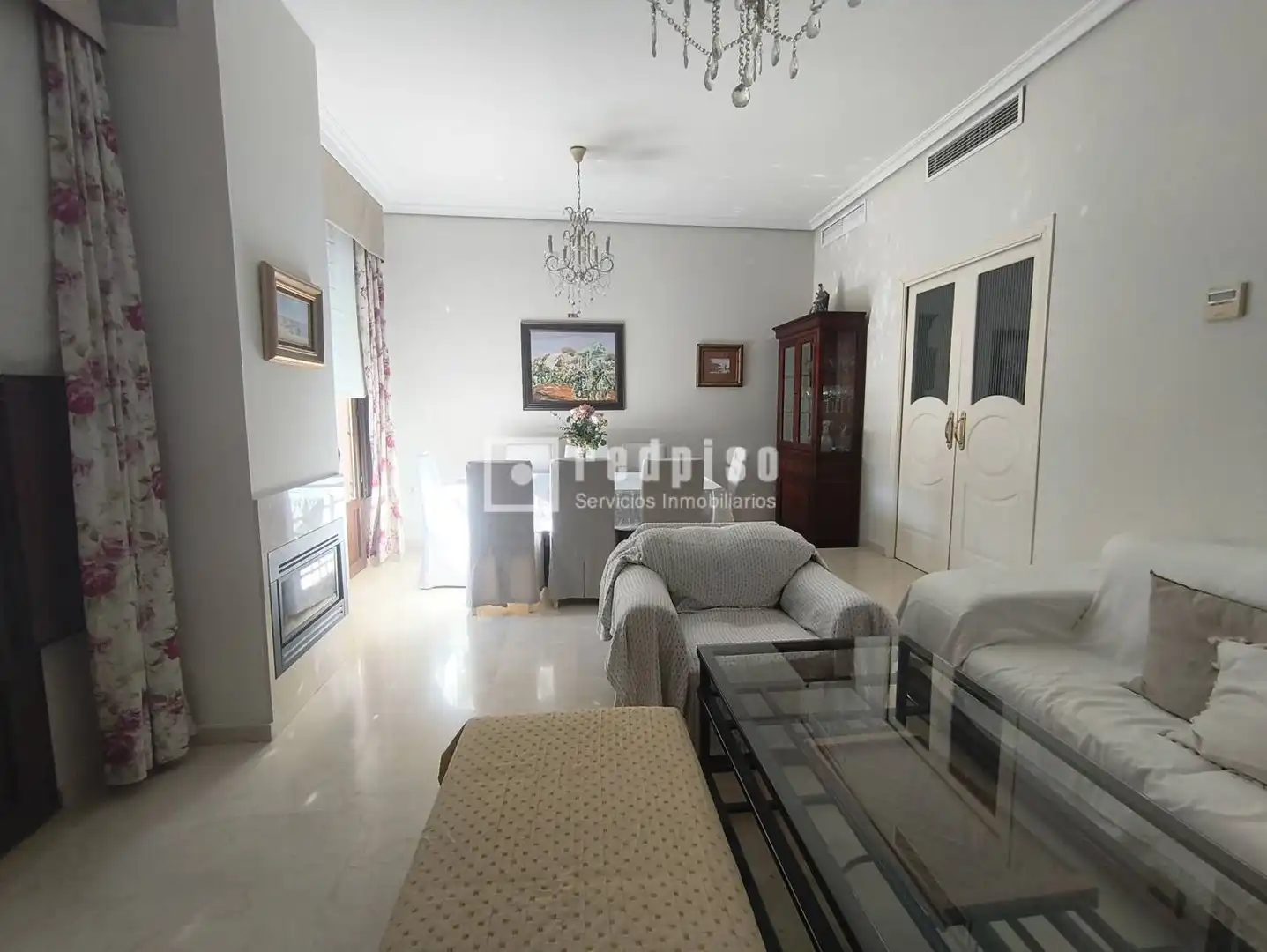 Sala de estar de Piso de alquiler en Sevilla con Aire acondicionado, Terraza y Amueblado