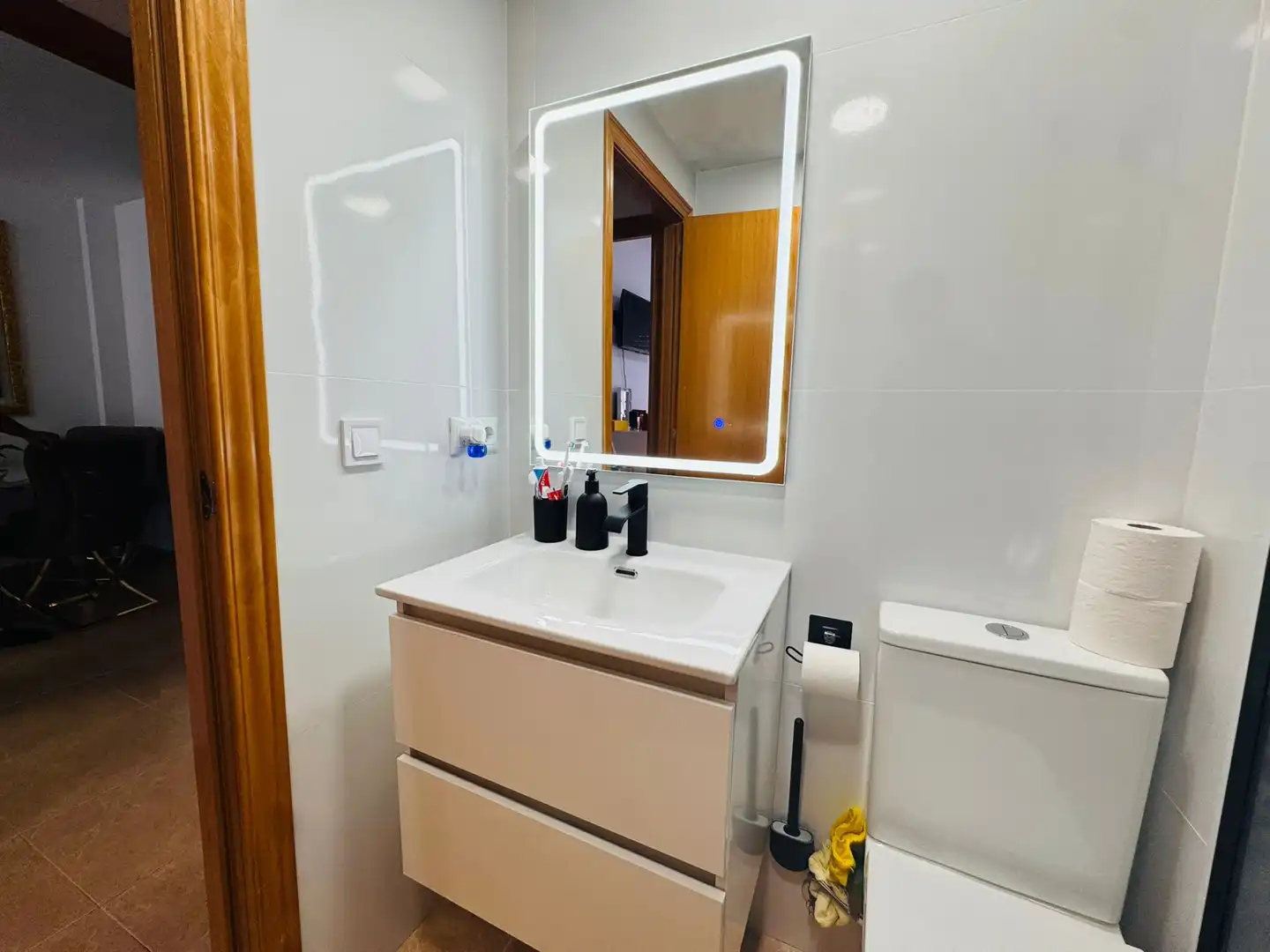 Bathroom of Flat for sale in La Canonja  with Air Conditioner, Terrace and Furnished