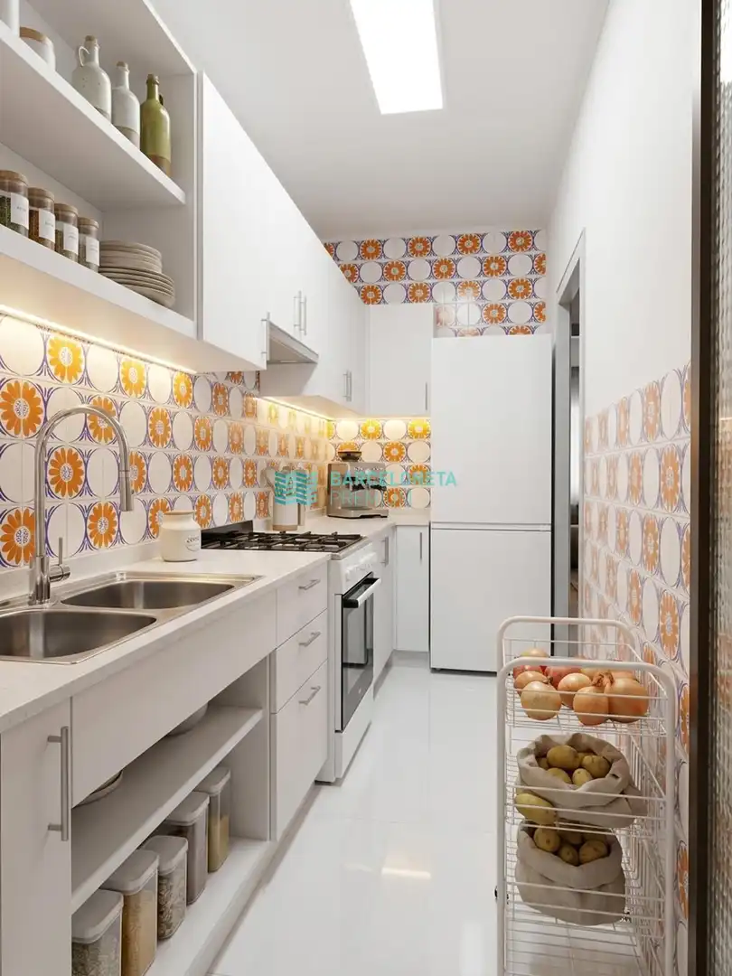 Cocina de Piso en venta en Barcelona con Calefacción, Terraza y Alarma
