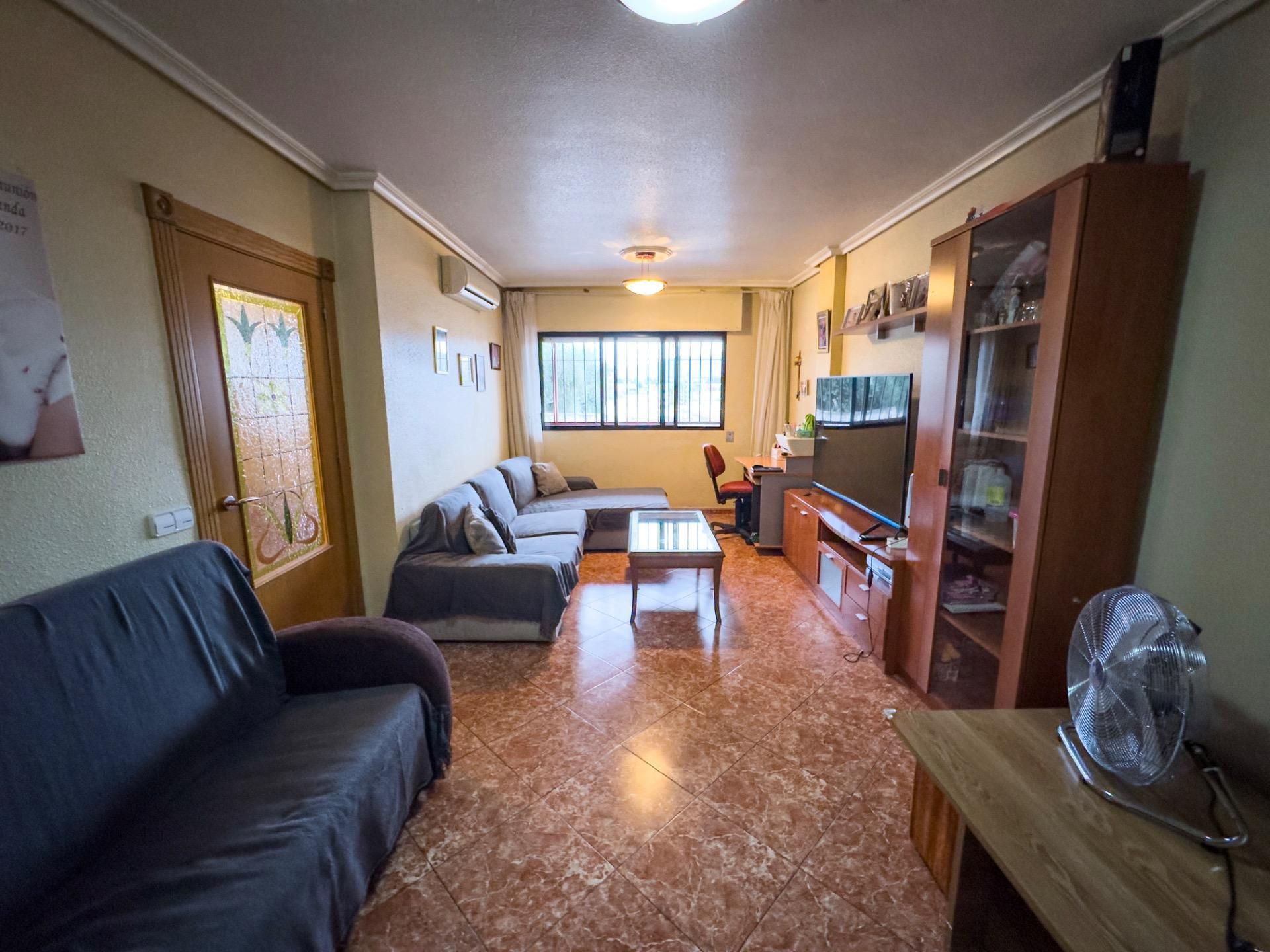 Sala de estar de Casa adosada en venta en  Murcia Capital con Aire acondicionado, Terraza y Trastero