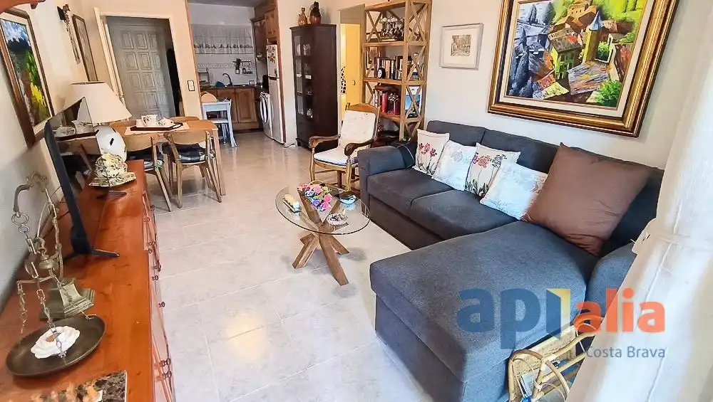 Living room of Flat for sale in Calonge i Sant Antoni  with Heating, Terrace and Swimming Pool