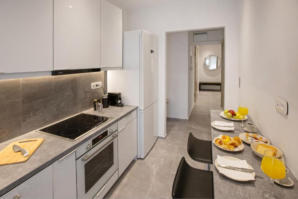 Cocina de Piso de alquiler en Badalona con Aire acondicionado, Amueblado y Se aceptan mascotas