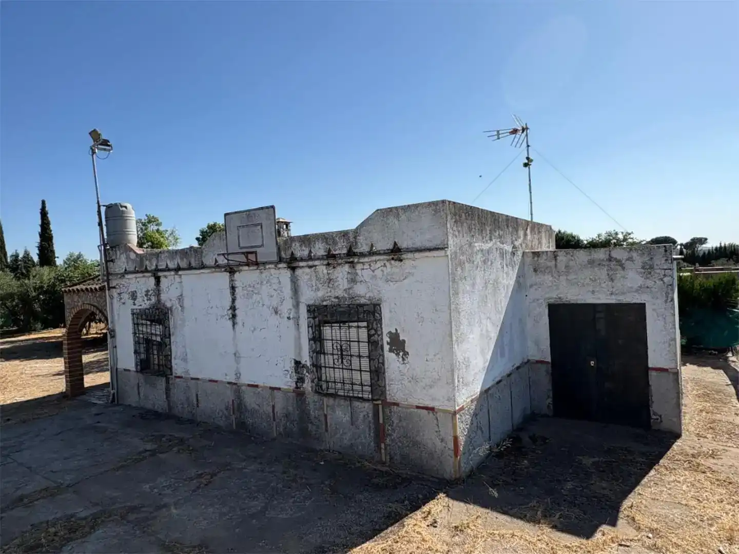 Vista exterior de Finca rústica en venta en La Algaba con Piscina