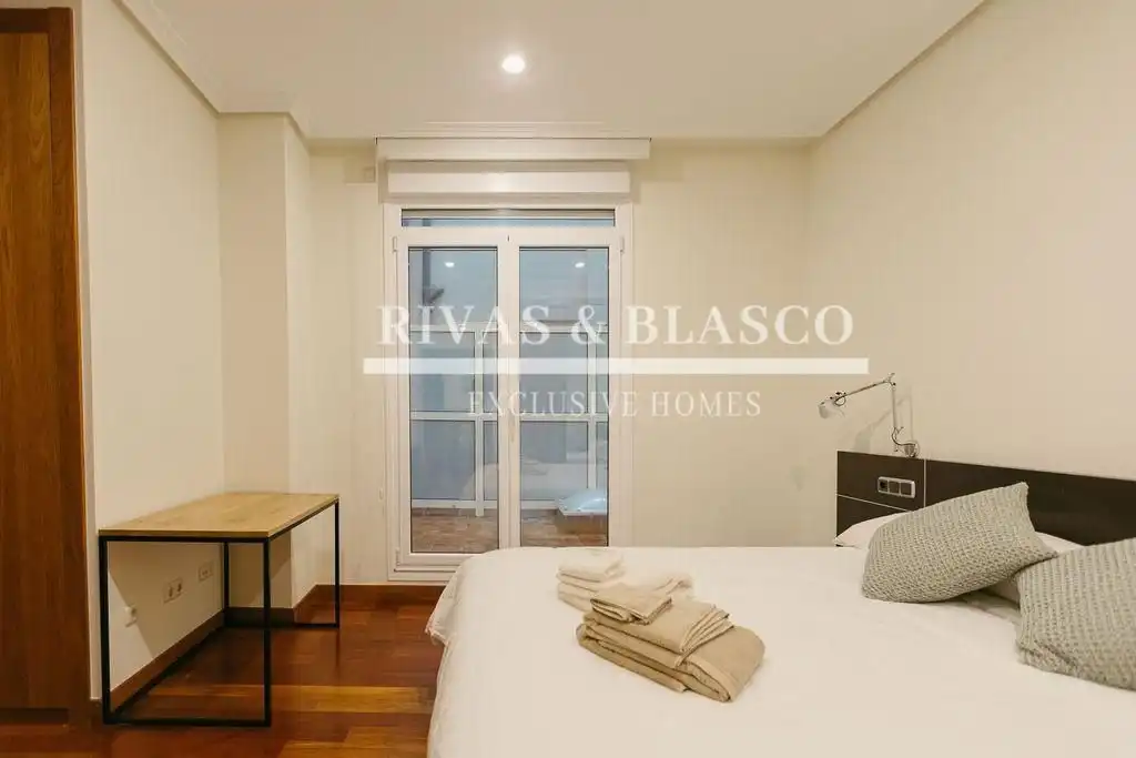 Dormitori de Apartament de lloguer en Donostia - San Sebastián  amb Aire condicionat, Calefacció i Moblat