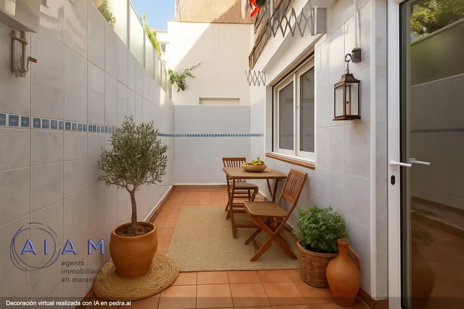 Terrasse von Erdgeschoss zum Verkauf in Calella mit Heizung und Terrasse