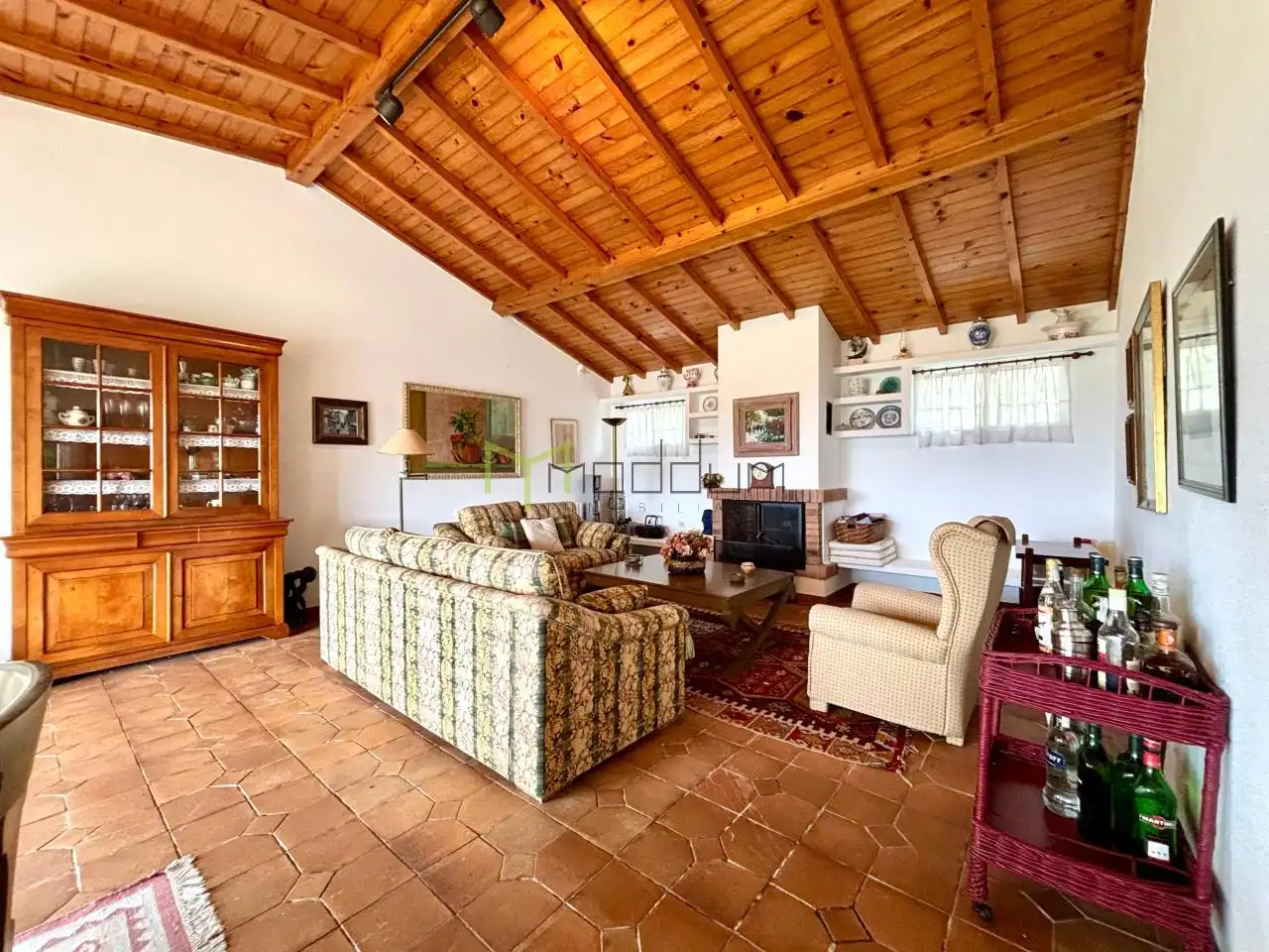 Sala d'estar de Casa o xalet en venda en Teo amb Calefacció, Jardí privat i Piscina