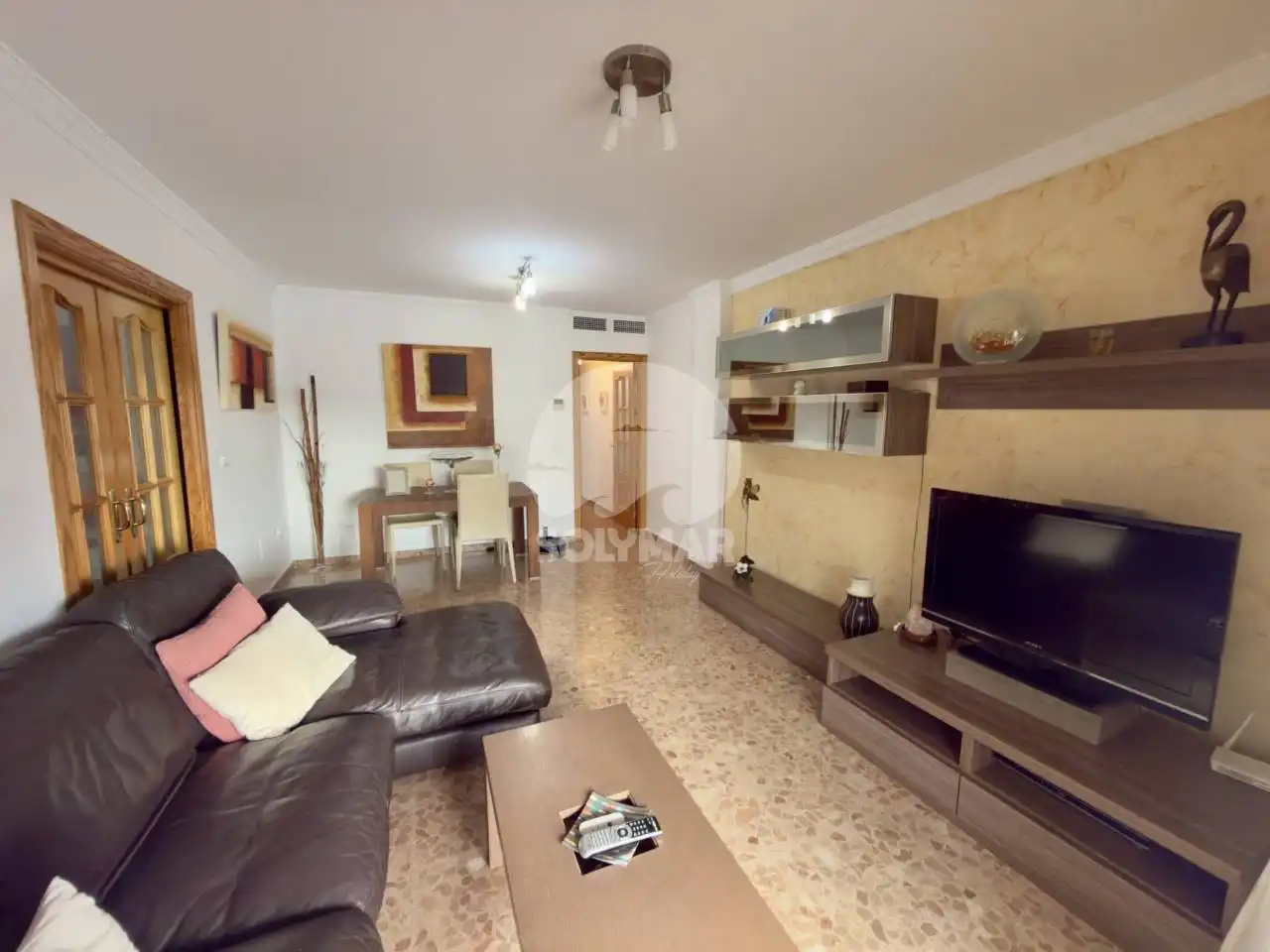 Wohnzimmer von Wohnung zur Miete in Algarrobo mit Klimaanlage, Heizung und Möbliert