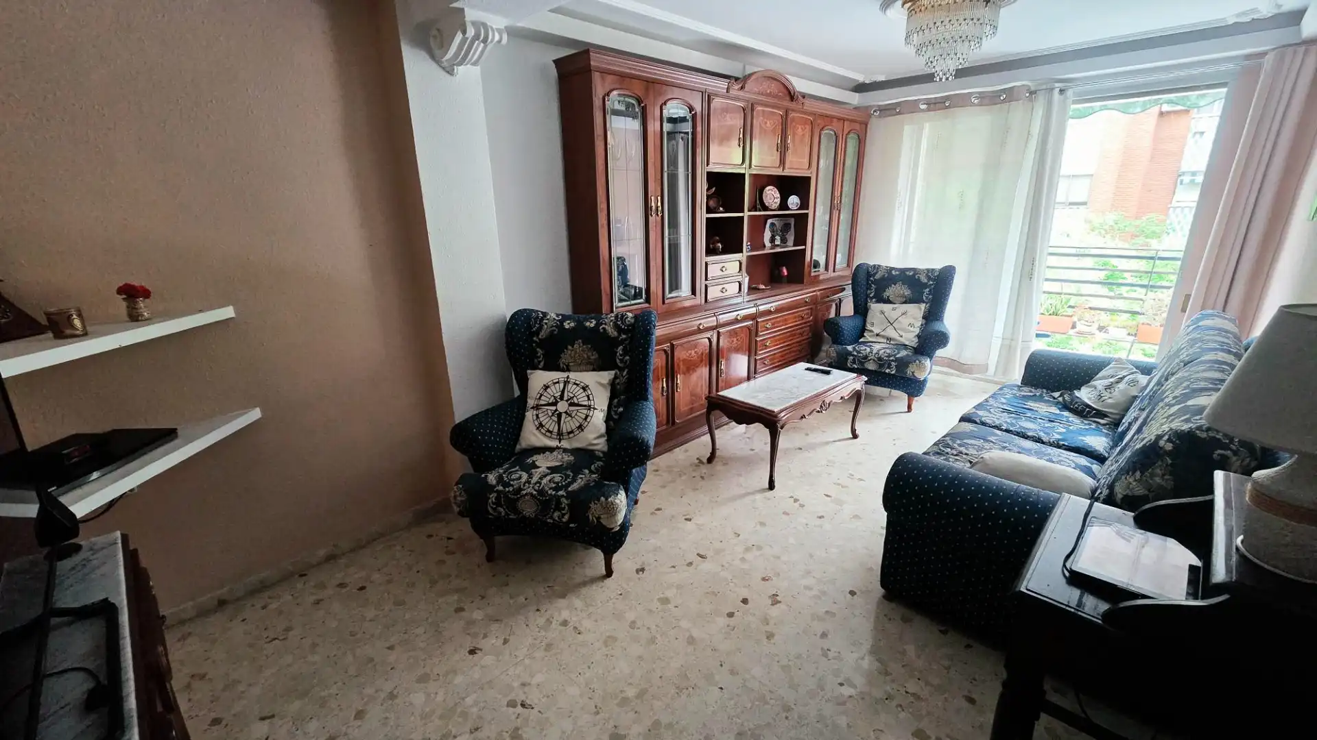 Sala de estar de Piso en venta en Valencia con Amueblado y Balcón