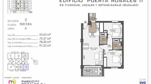 Foto 2 de Apartament en venda a Valdepasillas - La Paz - Huerta Rosales, Badajoz Capital