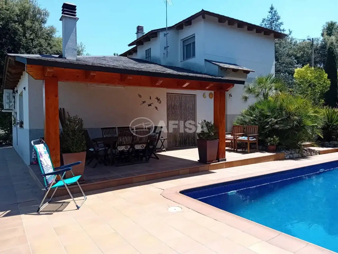 Terrace of Houses for sale in Sant Pere de Vilamajor  with Air Conditioner, Heating and Private garden