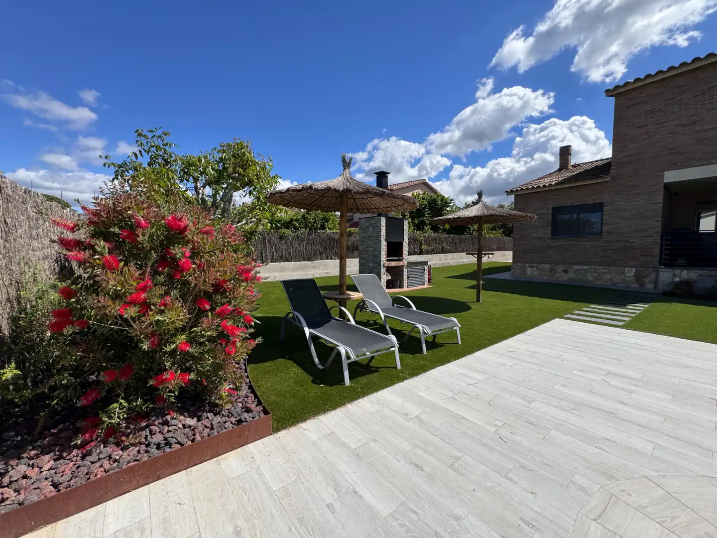 Terrace of Houses for sale in Sant Antoni de Vilamajor  with Air Conditioner, Heating and Private garden