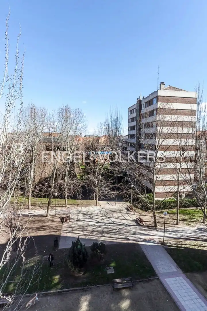 Vista exterior de Apartamento de alquiler en Madrid con Calefacción, Parquet y Terraza
