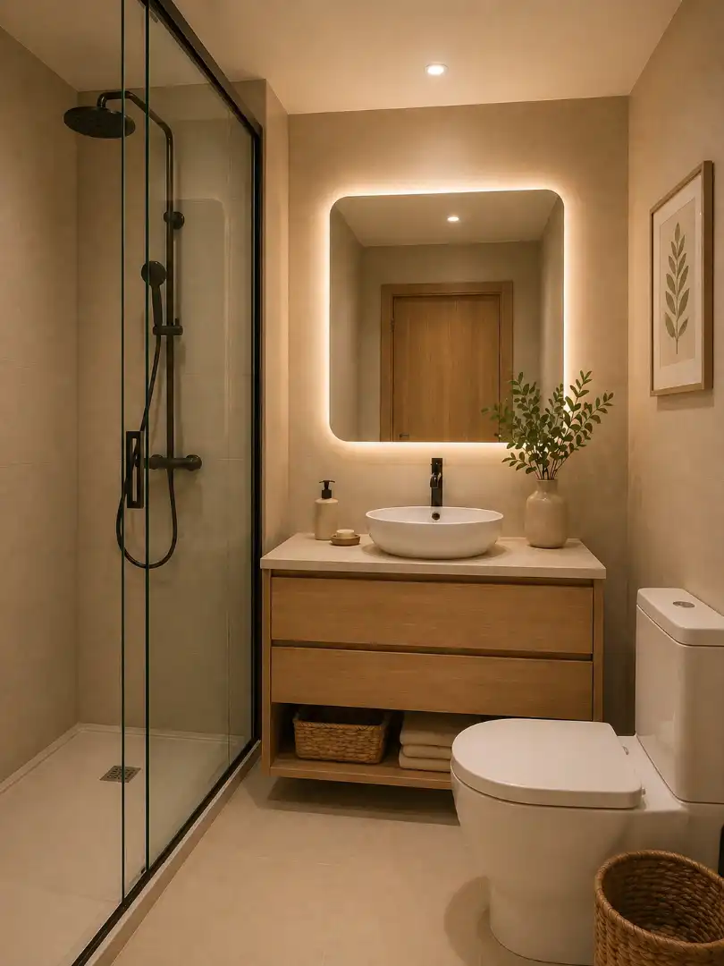 Badezimmer von Wohnung zum Verkauf in Madrid mit Klimaanlage, Heizung und Terrasse