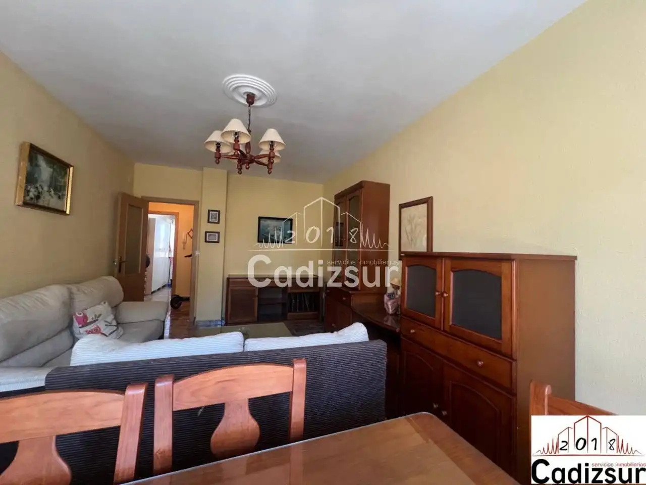 Sala de estar de Piso de alquiler en Cádiz con Terraza y Amueblado