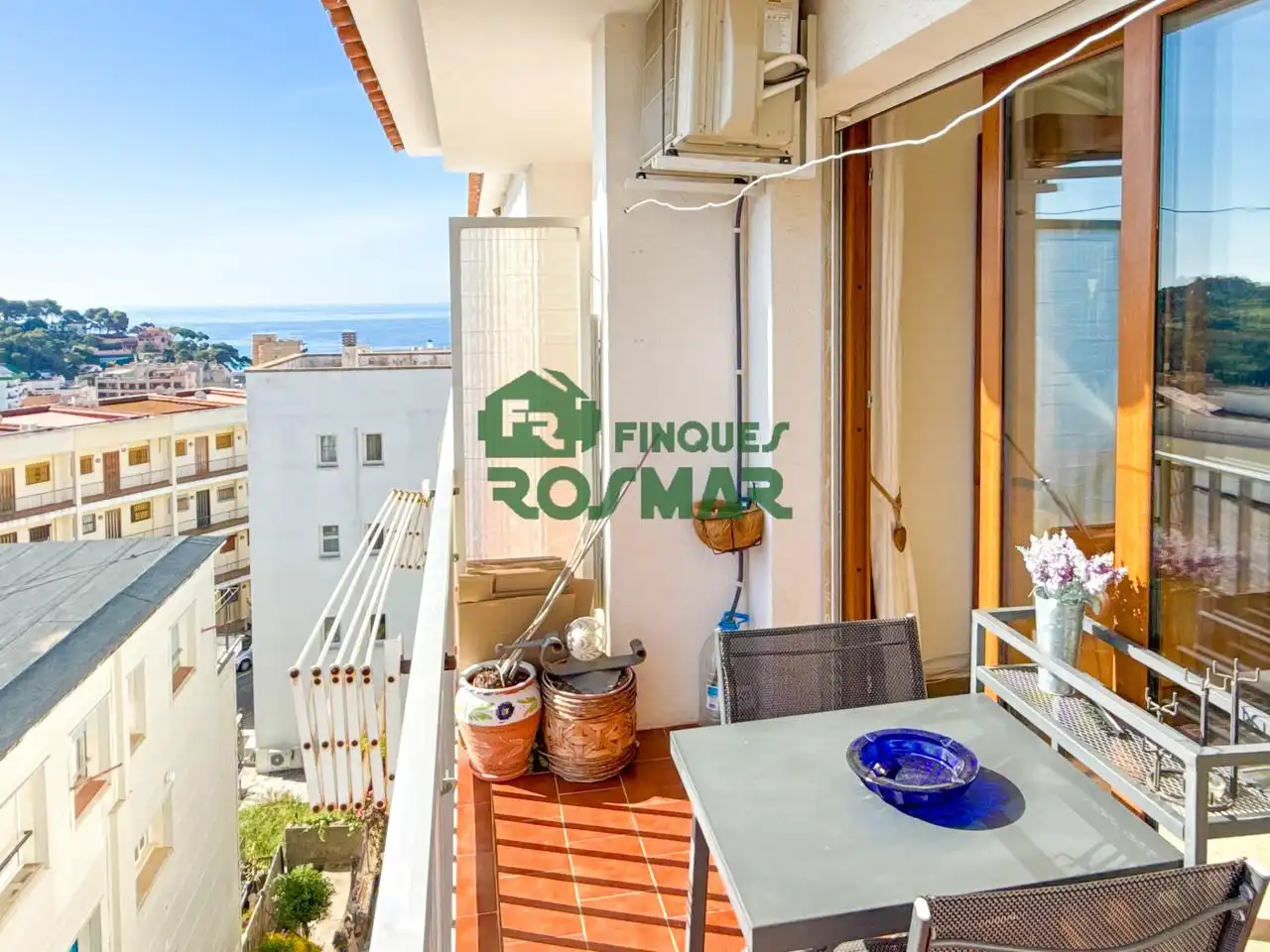 Terrasse von Wohnung zum Verkauf in Lloret de Mar mit Klimaanlage, Heizung und Terrasse