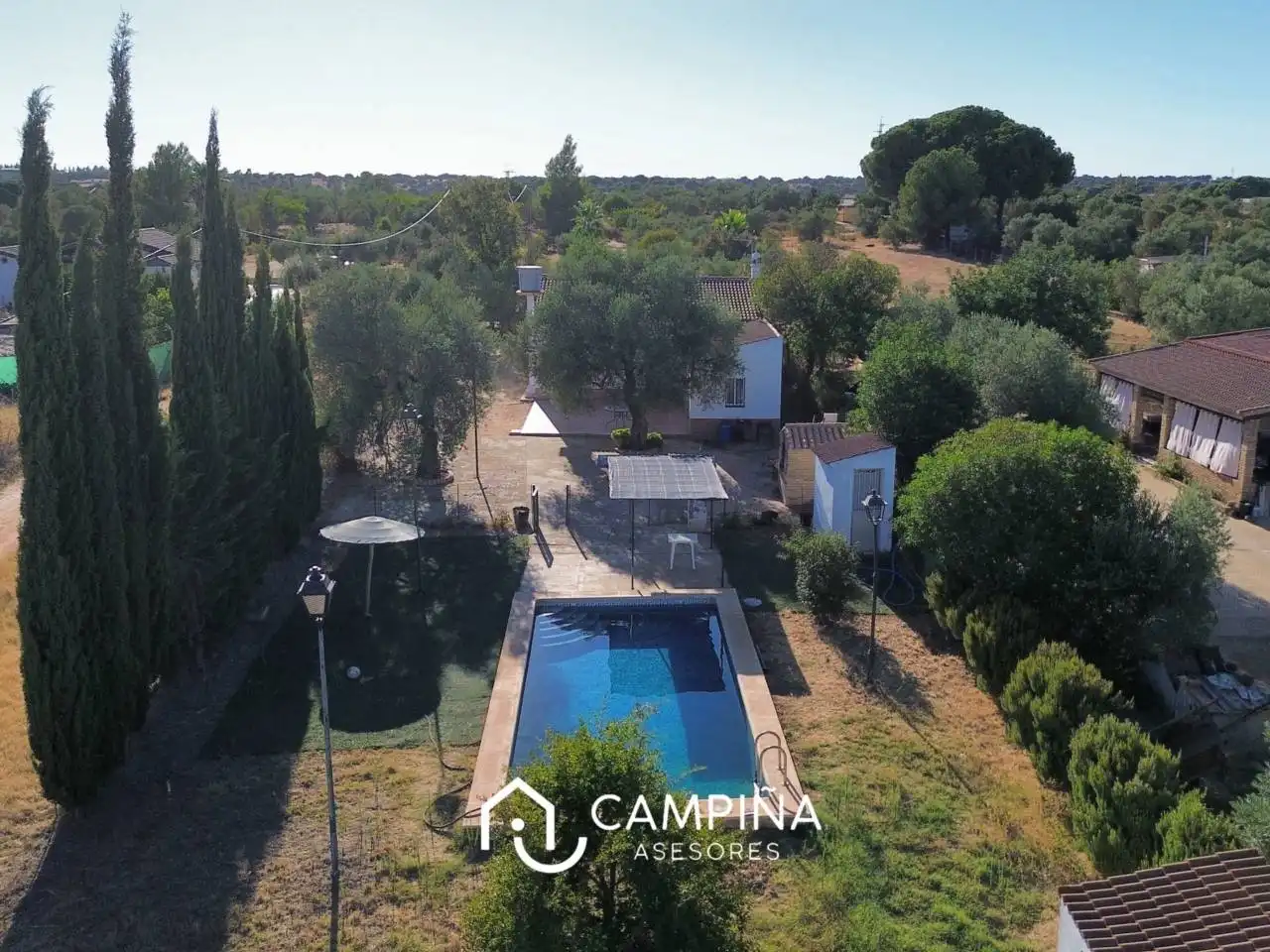 Jardín de Finca rústica en venta en Trigueros con Aire acondicionado, Terraza y Piscina